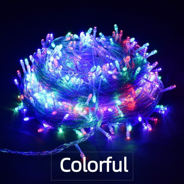 Jul Lys Led String Fairy Light 8 Modes Jule Lys Til Bryllup Fest Ferie Lys