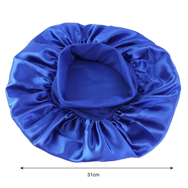 Dam's Satin Solid Bredbrättad Sov Hatt