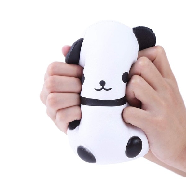 Panda Squishy Långsamt stigande Kreativ Djur Docka Mjuk Kläm Leksaks Bröd Doft Stress Lättnad Kul i