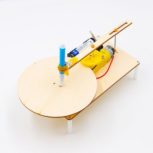 Samlet elektrisk plotter model kit kreativ tegning robot fysik videnskabelig eksperiment pædagogisk legetøj