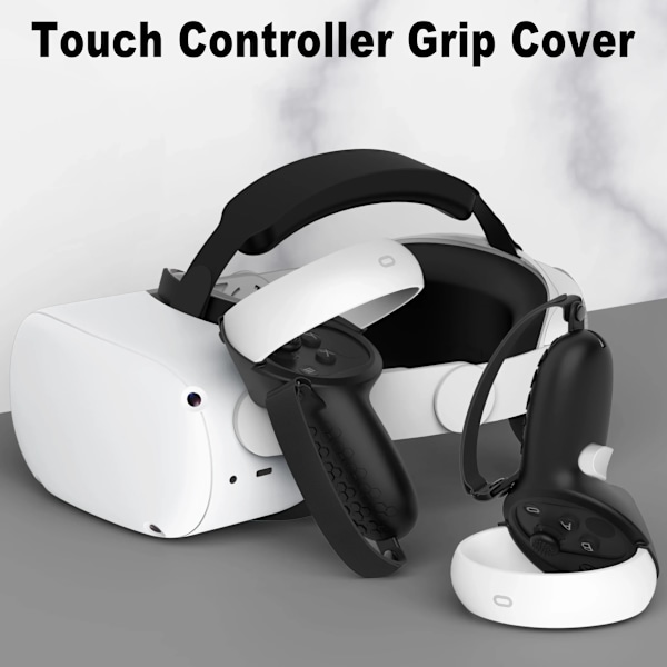 VR Tilbehør Beskyttende deksel For Oculus Quest 2 VR Touch Controller Silicon Deksel Skin Håndtak Grip Med knoke