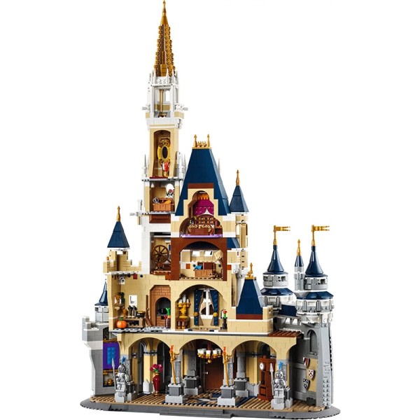 Bygning klodser sæt børn legetøj til børn piger fødselsdag gave disneyed slot arkitektur pædagogisk klodser sæt