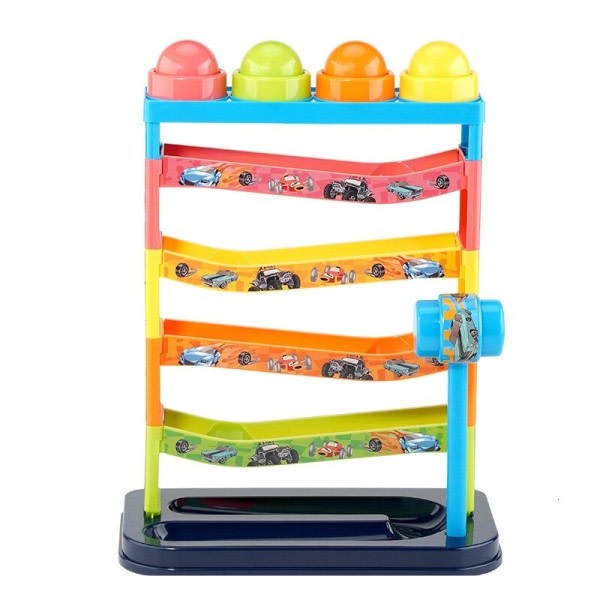 Børn's Legetøj Rullende bold bunke tårn tidlig pædagogisk legetøj til babyer roterende bane pædagogisk  stabling legetøj til børn