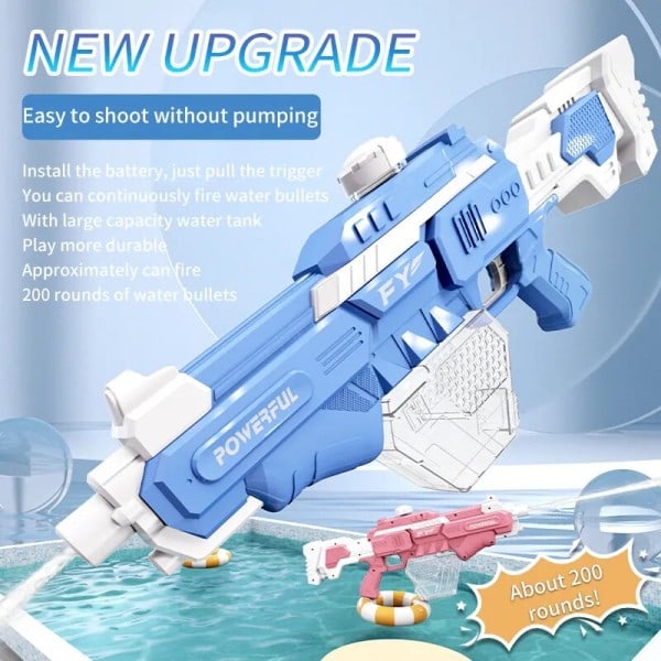 Elektrisk vatten pistol leksaker burst barn's högtryck stark laddning energi vatten automat vatten spray barn's leksak vapen