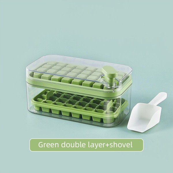 Ice Cube Moulds One Knap Tryk Gather IceMaker Creative Fest Bar Firkant Container Kold Drik Set