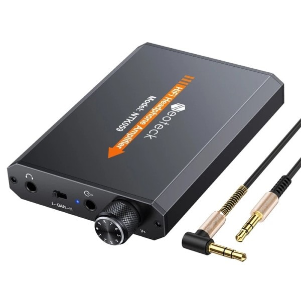 Bærbar HiFi Hovedtelefon Forstærker 3,5 mm AUX Input Output