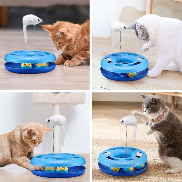 Morsomme katte leker for inne katter interaktive kattunge leker rulle baner med kattemynte vår kjæledyr leketøy