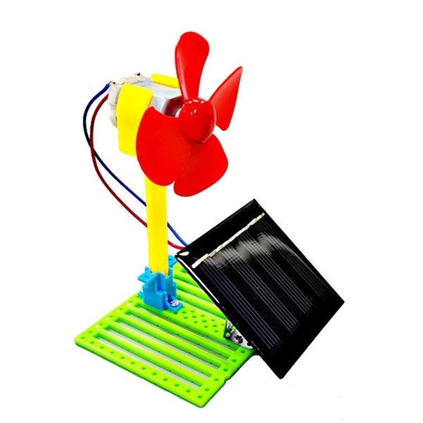 Roman Soldrivna Elektriska Fläktar Gör-det-själv Fysik Motor Krets Device Kit Science Toy Educational Fysical Experiment