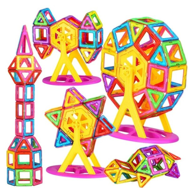 Barn Big Size Plus Magnetisk Byggnadsblock för Barn Designer Konstruktör Set leksaker