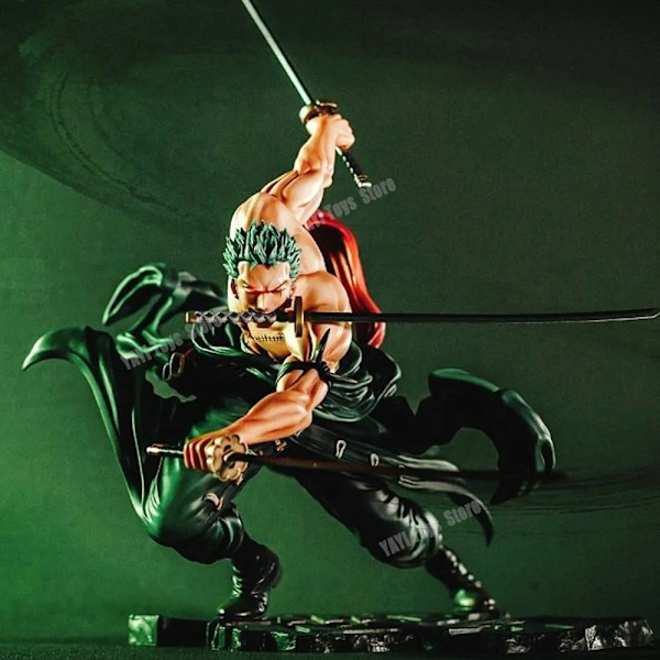 One Piece 10cm Anime Figur GK Roronoa Zoro Tre-blade Sa-maximum Manga Anime Statue