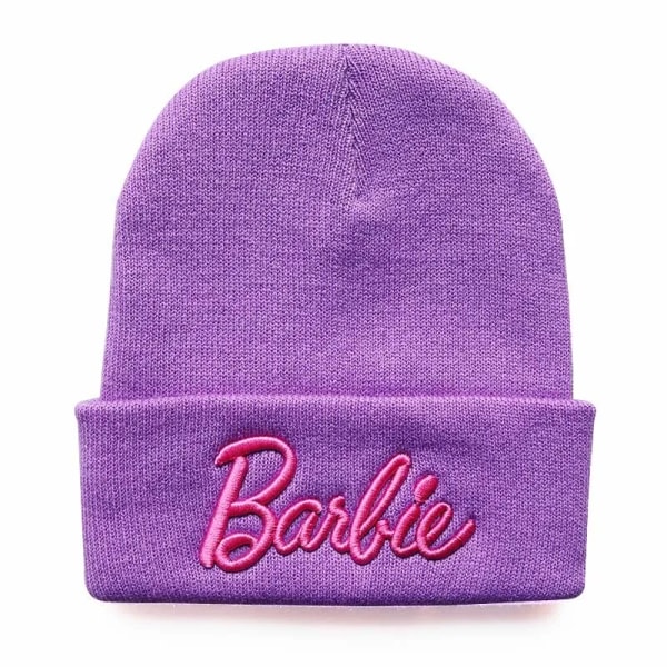 Syksy ja talvi lämmin villainen hattu 3D kirjain kirjonta neulottu hattu söpö vaaleanpunainen neule hattu pari hiihto hattu