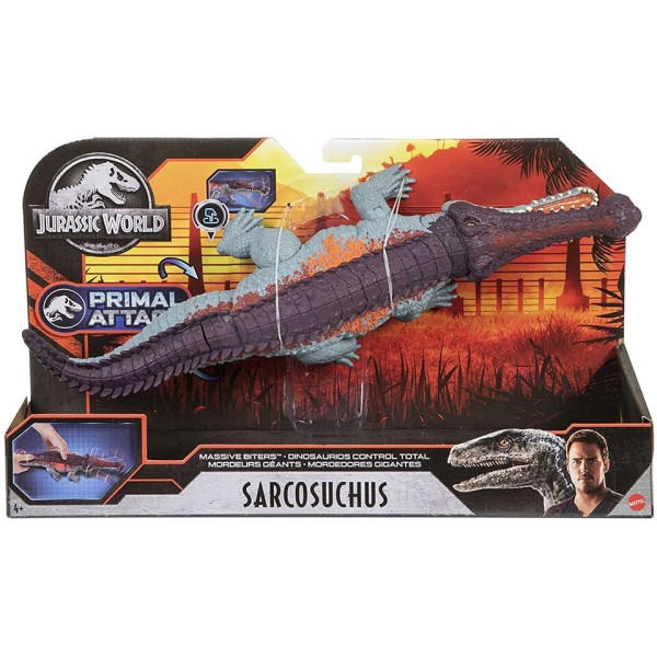 Jurassic World Camp Cretaceous Sarcosuchus Dinosaur Toys Simulation Action Figuuri