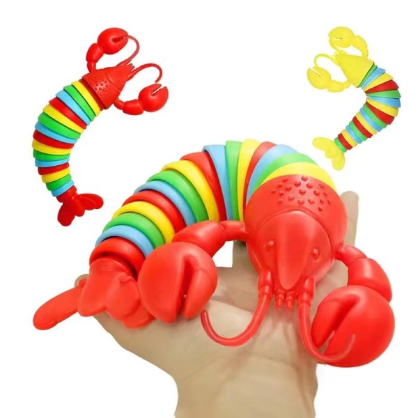 3D Artikulerad Stretch Hummer Stress Reliever Hand Toy Sensory Fidget Toy för vuxna och barn