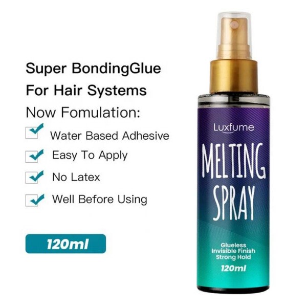 120ml sulava suihke pitsi peruukit nopea kuivuva pitkä kestävä näkymätön pitsi luonnollinen sulava ja pitävä vaahto pitsille peruukki spray