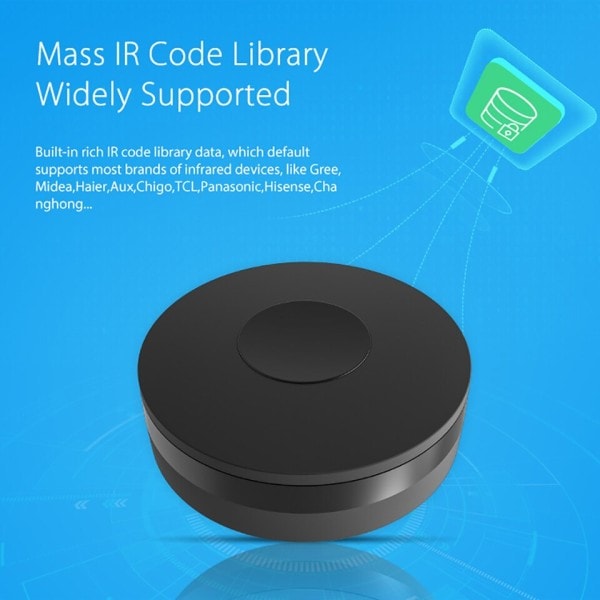 Smart IR Fjernbetjening Kontrol wifi Universal Infrarød Kontroller til TV DVD AUD AC Works