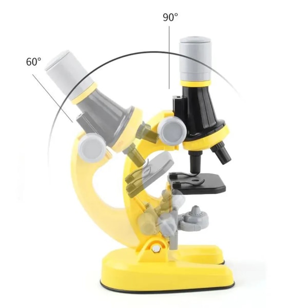 Lapset mikroskooppi biologia laboratorio LED 1200x koulu tiede kokeilu pakkaus koulutus tieteellinen lelut