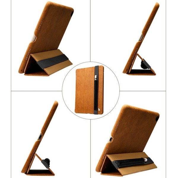 Mikrofiber PU läder fodral fodral fodral påse väska för iPad Pro 9,7 tum Apple penna iTouch hållare