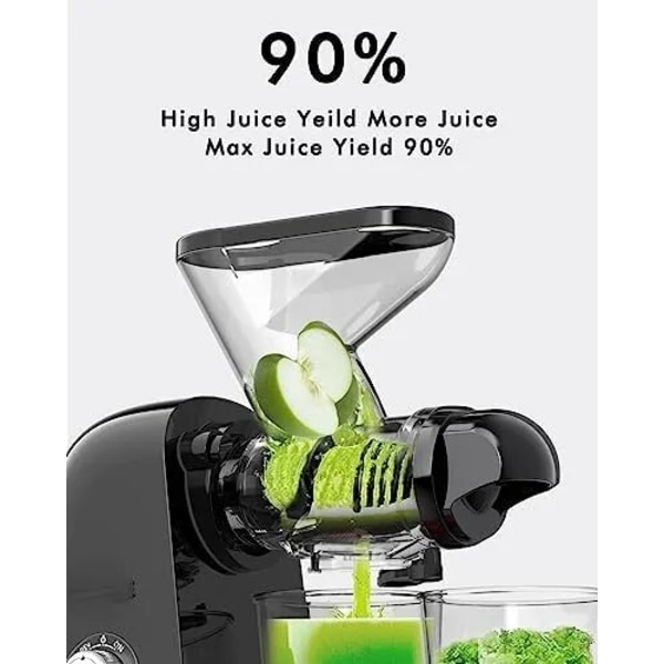 Långsam Masticering Juicer Maskiner Dubbel Feed Chute Kall Press Juicer Compact Juice Extractor Maker