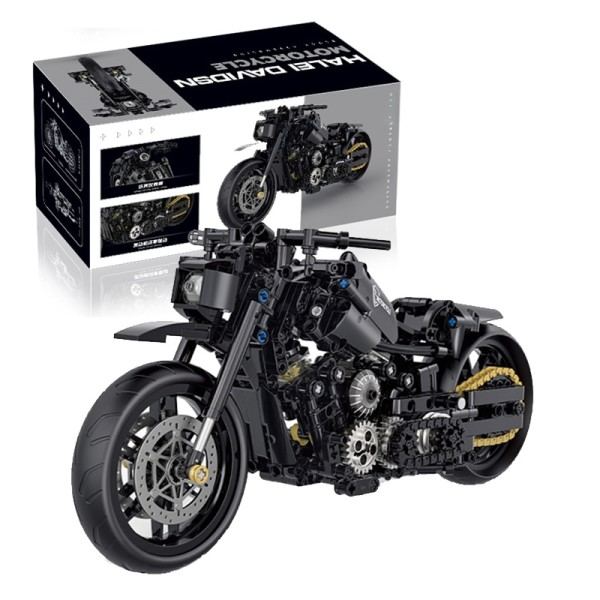 Klassisk motorcykel bygning model klodser moto vej racer klodser jule gaver legetøj