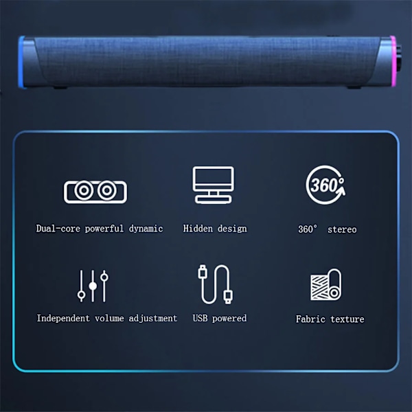 Høj kvalitet 4D Computer Kablet Højttaler Bluetooth 5.0 Bar Stereo Sound Subwoofer Surround Soundbar Højttaler Til Macbook Laptop Notebook PC
