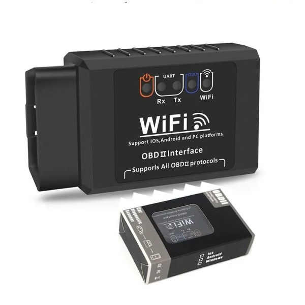 WIFI ELM327 V 1.5 Skanner för iPhone IOS /Android Auto OBDII OBD 2 ODB II ELM 327 V1.5 WI-FI kod läsare diagnostik verktyg