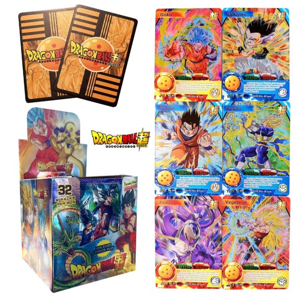 224 korttia Dragon Ball kortit kokoelma kortti anime taistelu carte lapsille lahja lelu