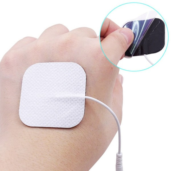 20 stykker ti elektroder puder fysioterapi tilbehør ikke-vævet stof selv klæbende udskiftning plaster
