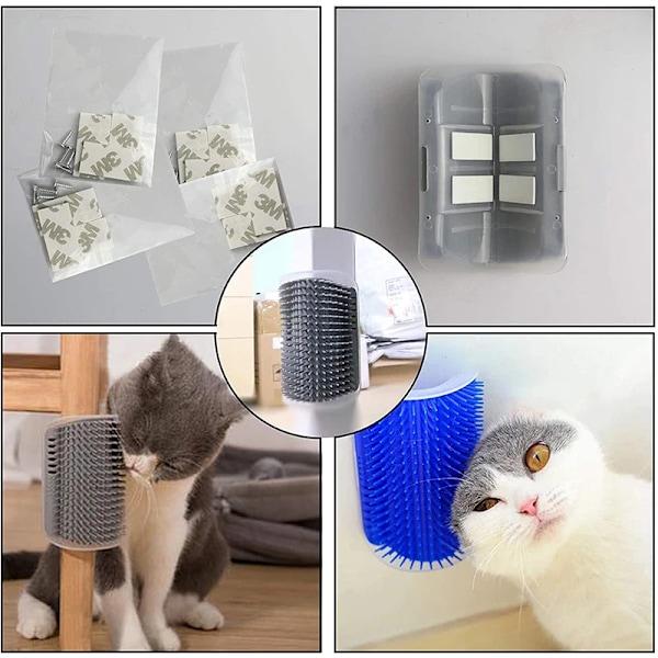 Husdjur Borste Kam Lek Katt Leksak Mjukare Katt Själv Groomer Massage Kam