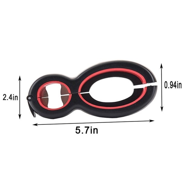 6 in 1 Multi Function Twist Bottle Opener Allt in One Burk 8 shaped Gripper Kan öppnare