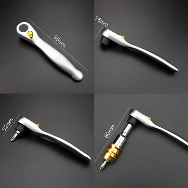 Multifunktionell Mini Spärrnyckel Skruvmejsel10 Batcher Bit Set Special Shaped Lotted Phillips Skruvmejsel Bärbar Handverktyg
