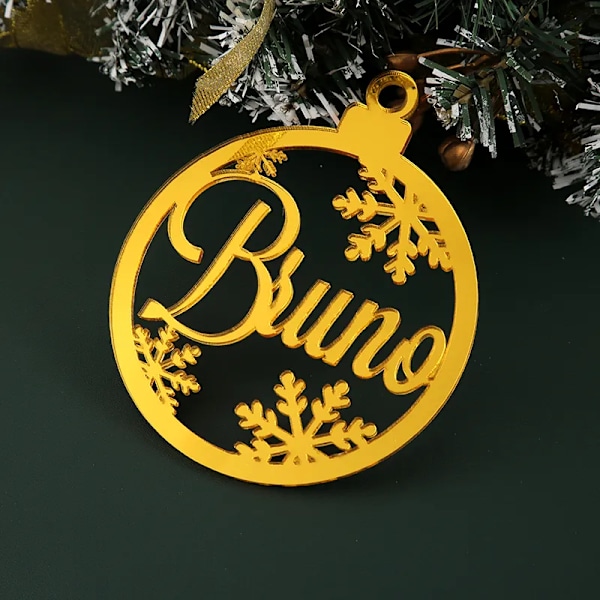 Custom Jule Tree Baubles Jule Tree Decor Personalized Ornament
