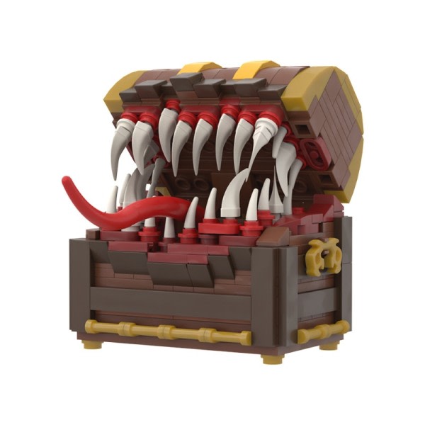 Treasure Mimic Chest Box Game Figures Diabloed Final Fantasy Skatte kiste Monster Dragon Quested Toys