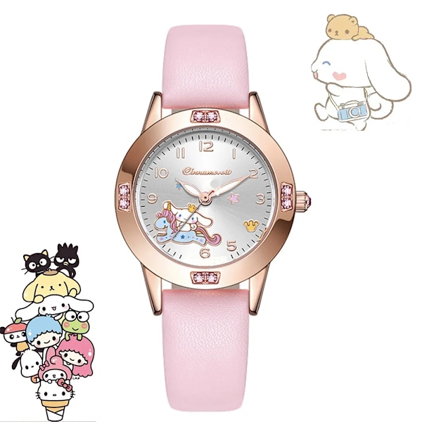 Hello Kitty Watch Kuromi Cinnamoroll Kawaii Quartz Casual Mote My Melody WristWatch