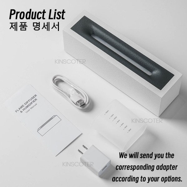 Aroma Diffuser Luft Luftfukter Ultralyd Cool Mist Maker Fogger LED Essential Olje Flame Lampe