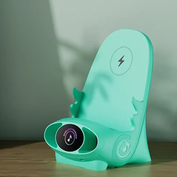 Trådløs lader stativ bærbar mini stol universal 15W stol holder lader telefon lade holder