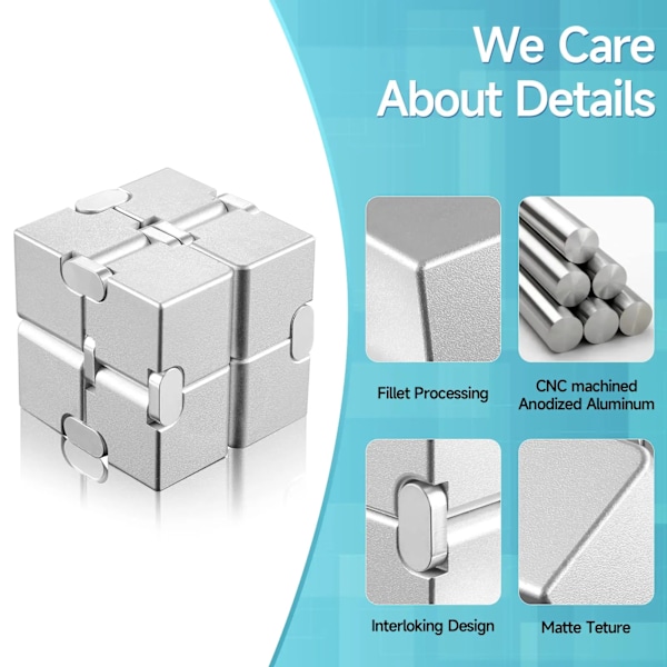 Magic Cube Stress Relief Toy Infinity Cube Portable Educational Toys Dekomprimerar Relax Leksaker