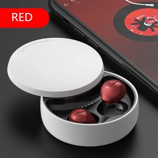 Minste Usynlige Øreplugger Trådløse Øreplugger Bluetooth in Ear Mini Tiny Earpiece Skjult med Lade etui