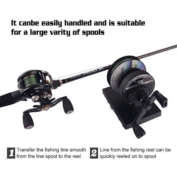 Bästa kvalitet Fiske Line Winder Fishing Line Spooler Justerbar Bärbar Bord Klämma Fiske Reel Maskin Wire Winding Reclaimer Utrustning