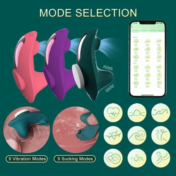 Bluetooth Vibrator For Kvinder Fjernbetjening Kontrol Mini Klitoris Sucker