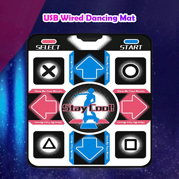 Skridsikre Dans Pad Fod Print Moves Step Arcade Spil