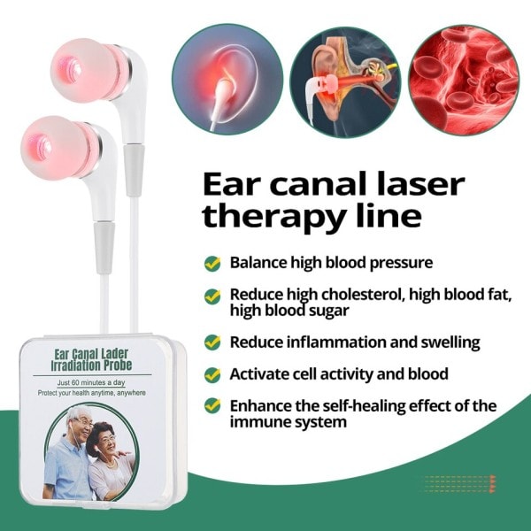Öron Kanal Laser Fysioterapi Linje Våglängd Fysioterapi Instrument