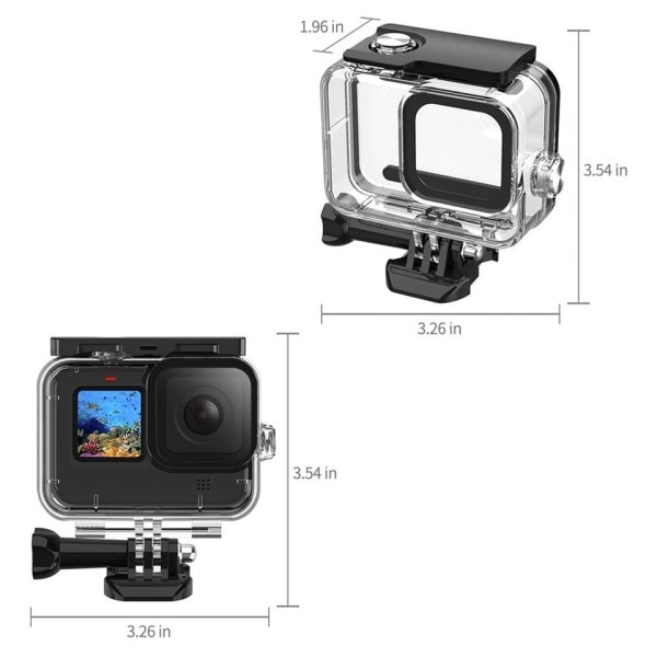 Vedenpitävä 60M Kotelo Sukellus Suoja Go Pro 9 10 GoPro9 vedenalainen sukellus kansi tarvikkeet
