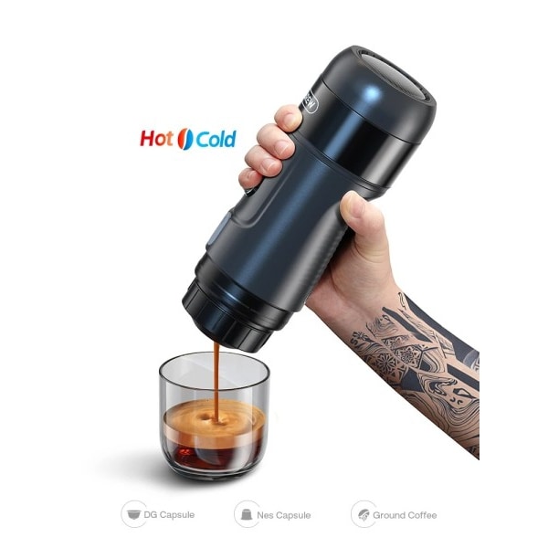 Bærbar kaffe maskin for bil & Hjem,DC12V  Expresso kaffe maskin