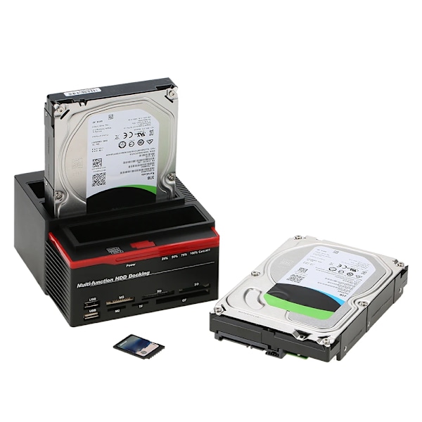 HDD Dokking Stasjon Multifunksjonell 2,5/3,5" IDE&SATA Hard Disk Base