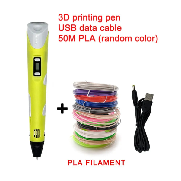 3D pen til børn tegning udskrivning pen med LCD skærm med filament legetøj til børn jul