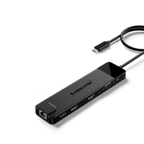 USB C keskitin Gigabit telakka VGA USB tyyppi C keskitin