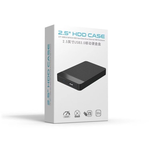 2,5 tum USB3.0 Hårddisk väska extern hd väska kapsling usb till sata hårddisk box ficka
