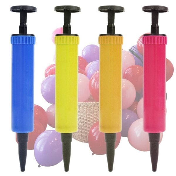 Snabb Ballong Pump Hand Push Air Inflation Ballong Pump Latex Folie Ballong Inflator