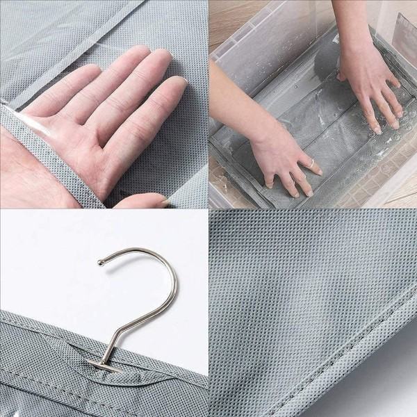 För Klädskåp Skåp Transparent Förvaring Väska Hängande Handväska Arrangör Dörr Vägg Klar Sköt Sko väska med hängare påse