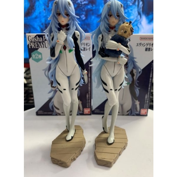 EVA Evangelion Ayanami Rei Suzuhara Sakura Gashapon Anime Figur Action Figurer Samling Modell Leksaker